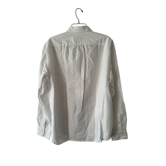 J. Crew Slim Untucked Flex Oxford Shirt Mens White Size XL Preppy NWT Formal - Picture 2 of 10